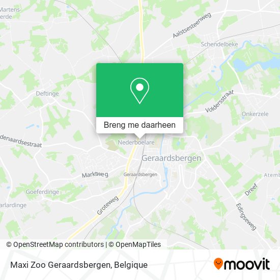 Maxi Zoo Geraardsbergen kaart