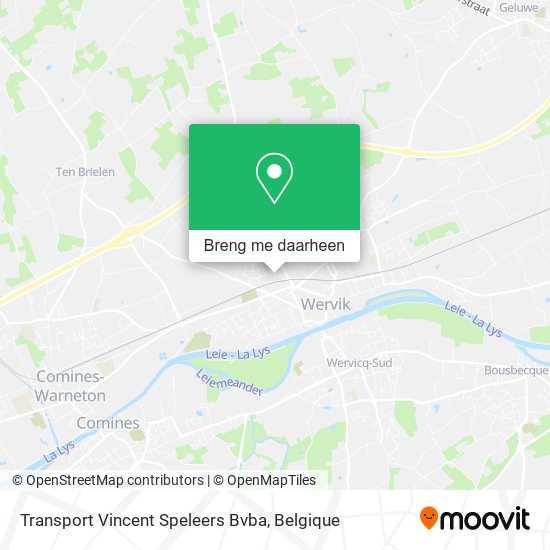 Transport Vincent Speleers Bvba kaart