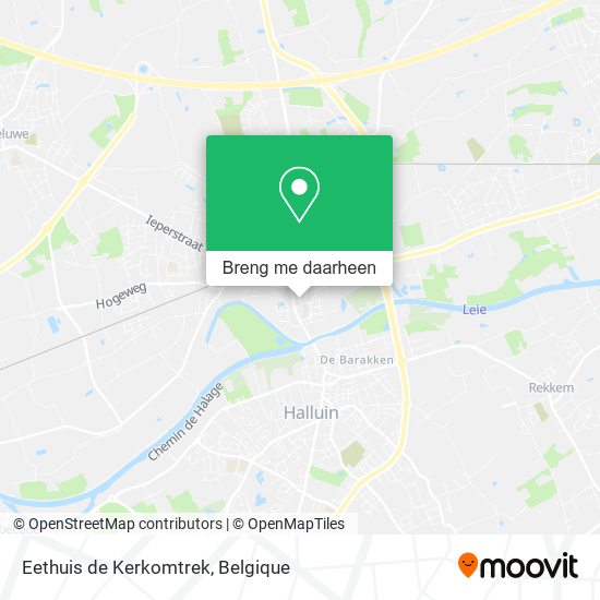 Eethuis de Kerkomtrek kaart