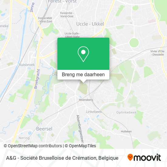 A&G - Société Bruxelloise de Crémation kaart