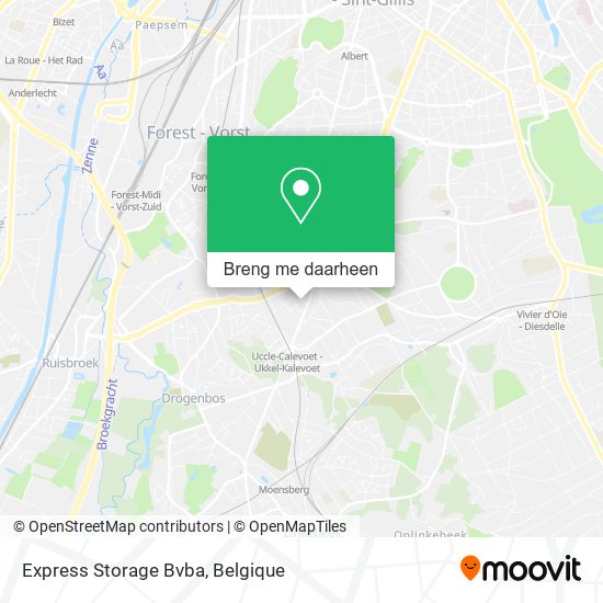 Express Storage Bvba kaart