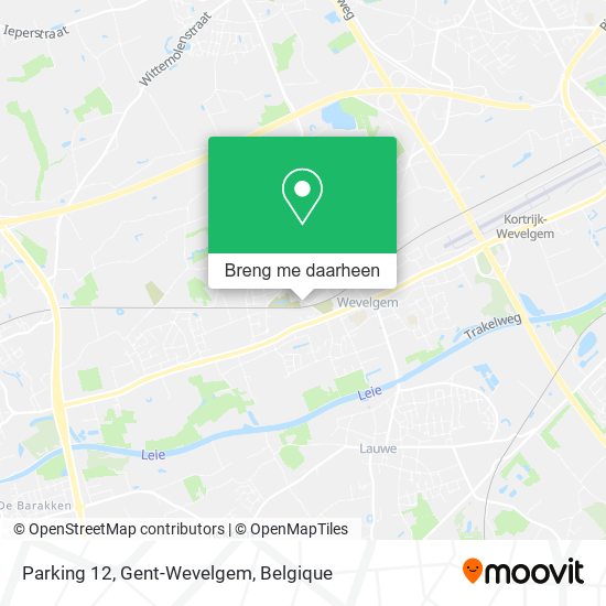 Parking 12, Gent-Wevelgem kaart