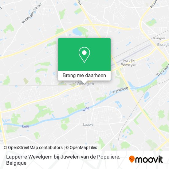Lapperre Wevelgem bij Juwelen van de Populiere kaart