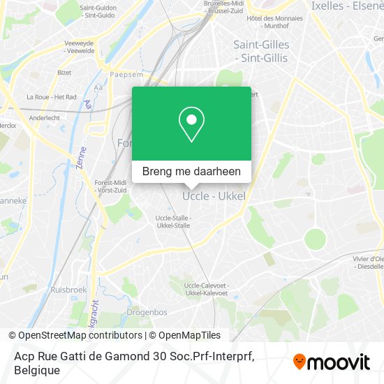 Acp Rue Gatti de Gamond 30 Soc.Prf-Interprf kaart