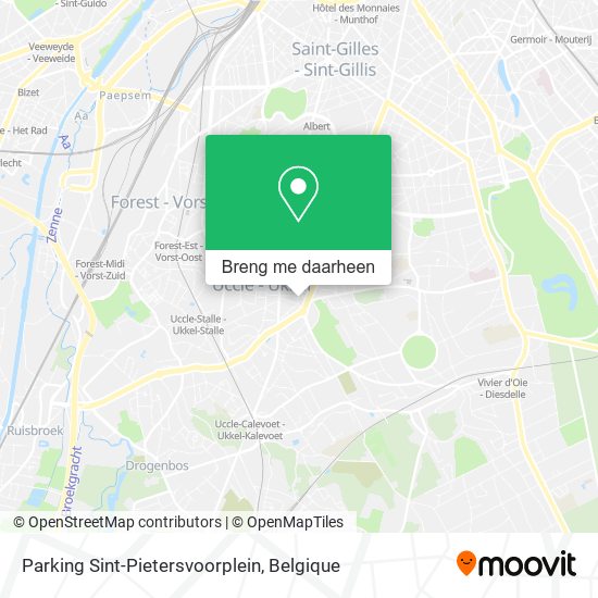 Parking Sint-Pietersvoorplein kaart