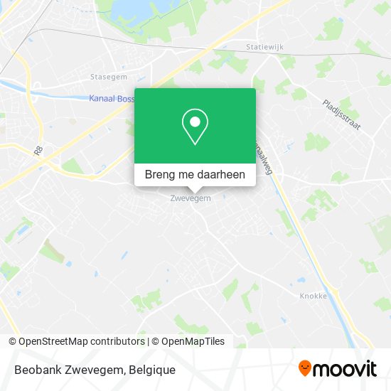 Beobank Zwevegem kaart