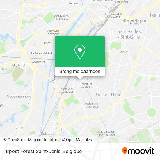 Bpost Forest Saint-Denis kaart