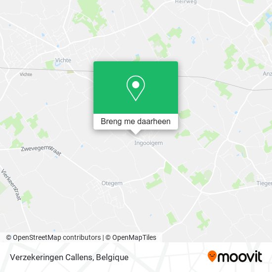 Verzekeringen Callens kaart