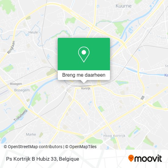 Ps Kortrijk B Hubiz 33 kaart