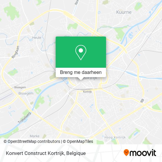 Konvert Construct Kortrijk kaart