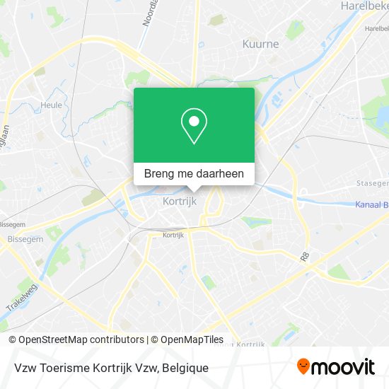 Vzw Toerisme Kortrijk Vzw kaart