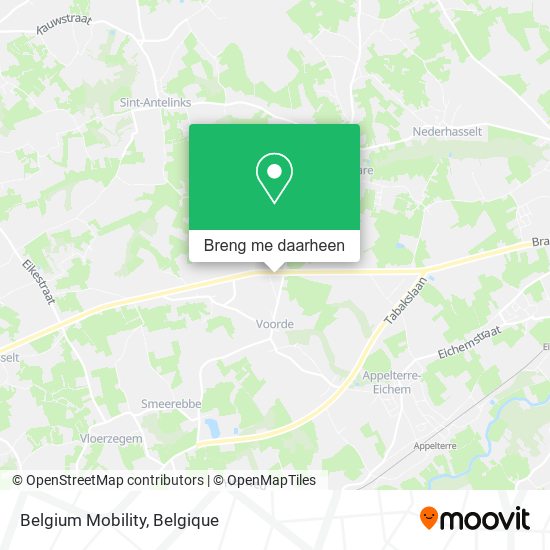 Belgium Mobility kaart