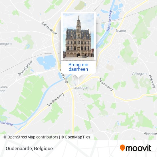 Oudenaarde kaart