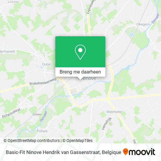 Basic-Fit Ninove Hendrik van Gassenstraat kaart