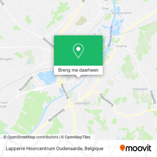 Lapperre Hoorcentrum Oudenaarde kaart