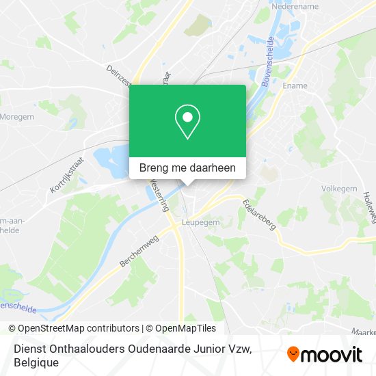 Dienst Onthaalouders Oudenaarde Junior Vzw kaart