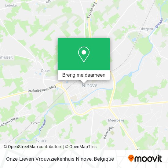 Onze-Lieven-Vrouwziekenhuis Ninove kaart