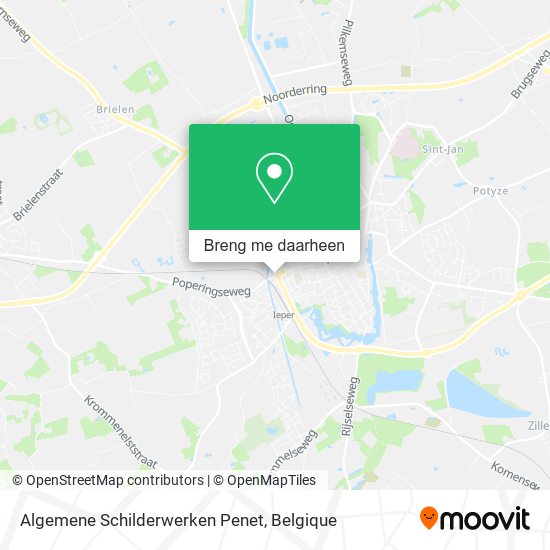 Algemene Schilderwerken Penet kaart