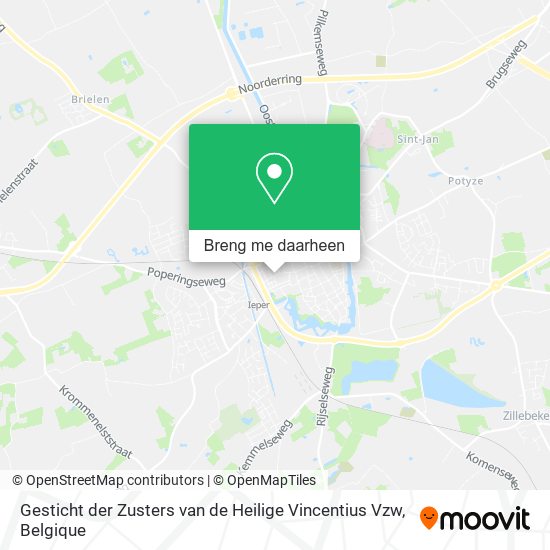 Gesticht der Zusters van de Heilige Vincentius Vzw kaart