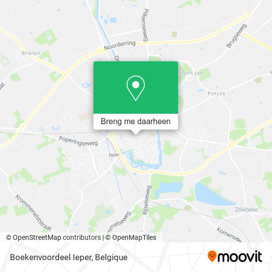 Boekenvoordeel Ieper kaart