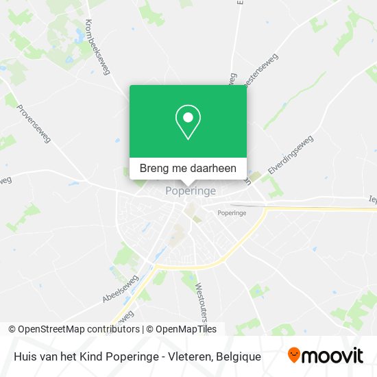Huis van het Kind Poperinge - Vleteren kaart