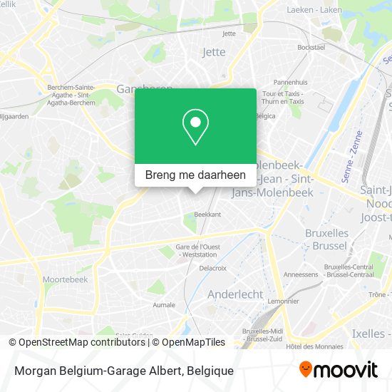 Morgan Belgium-Garage Albert kaart