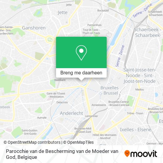 Parocchie van de Bescherming van de Moeder van God kaart