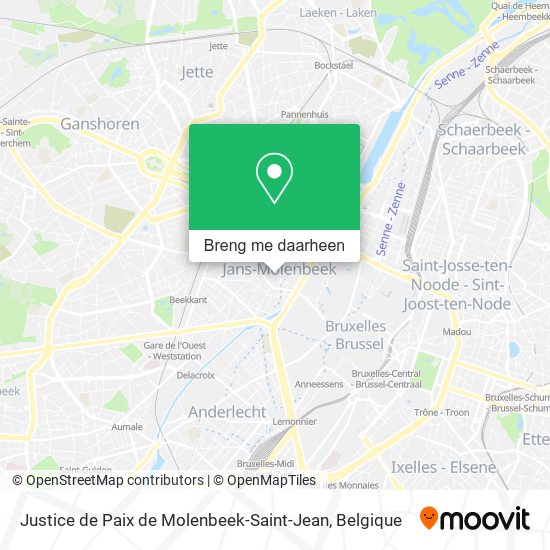 Justice de Paix de Molenbeek-Saint-Jean kaart