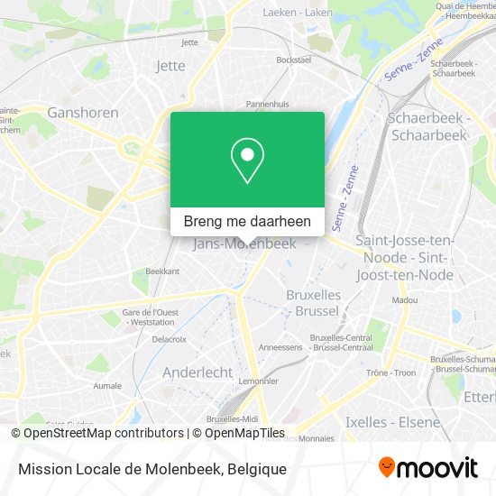 Mission Locale de Molenbeek kaart