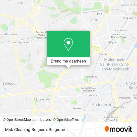 Msk Cleaning Belgium kaart