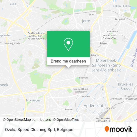 Ozalia Speed Cleaning Sprl kaart