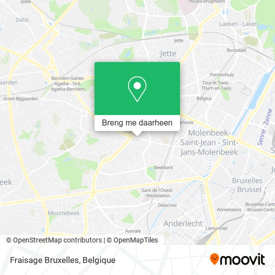 Fraisage Bruxelles kaart