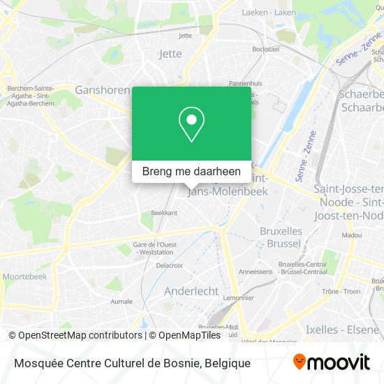 Mosquée Centre Culturel de Bosnie kaart