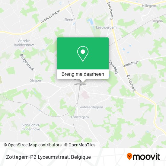 Zottegem-P2 Lyceumstraat kaart