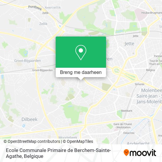 Ecole Communale Primaire de Berchem-Sainte-Agathe kaart