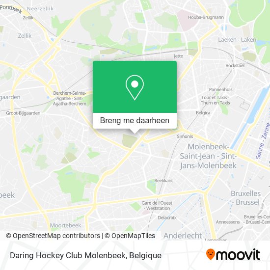 Daring Hockey Club Molenbeek kaart
