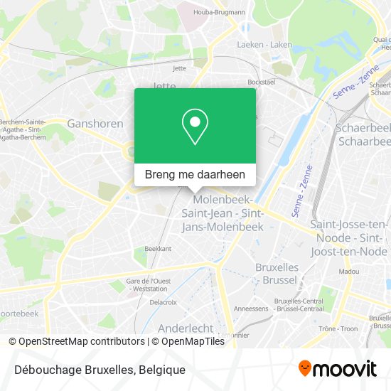 Débouchage Bruxelles kaart