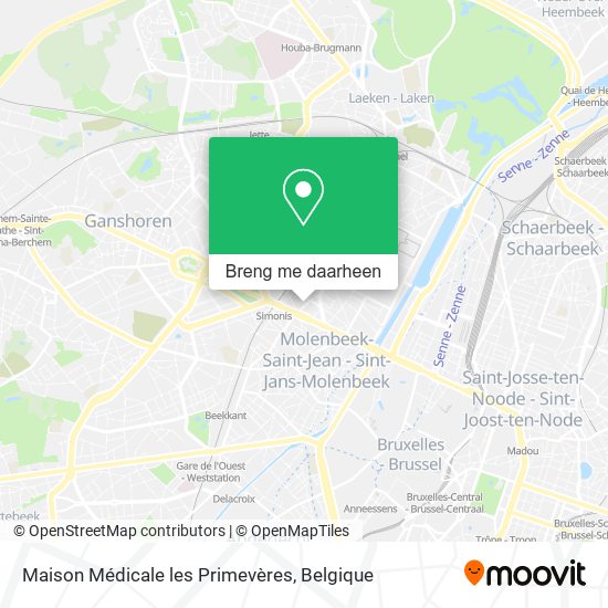 Maison Médicale les Primevères kaart