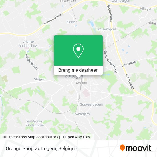 Orange Shop Zottegem kaart
