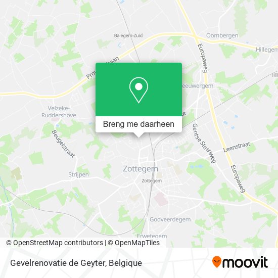 Gevelrenovatie de Geyter kaart