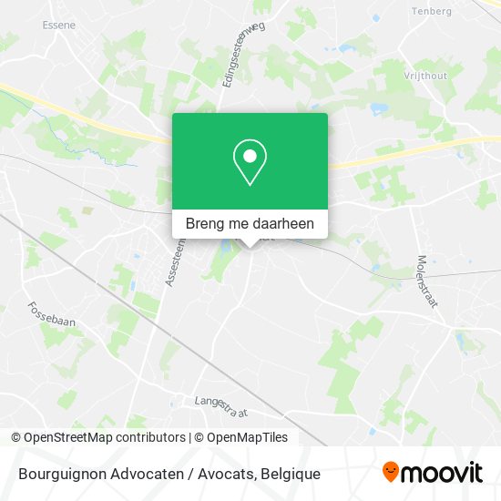 Bourguignon Advocaten / Avocats kaart