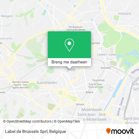 Label de Brussels Sprl kaart
