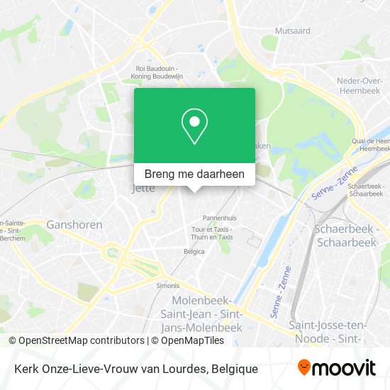 Kerk Onze-Lieve-Vrouw van Lourdes kaart