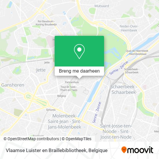 Vlaamse Luister en Braillebibliotheek kaart