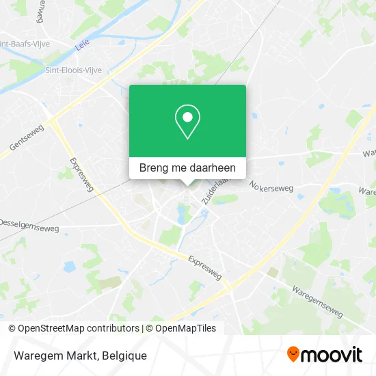 Waregem Markt kaart