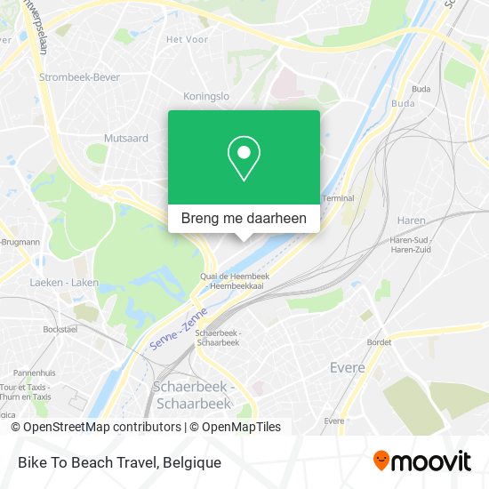 Bike To Beach Travel kaart