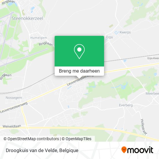 Droogkuis van de Velde kaart