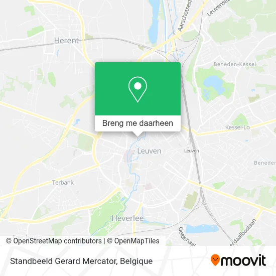Standbeeld Gerard Mercator kaart