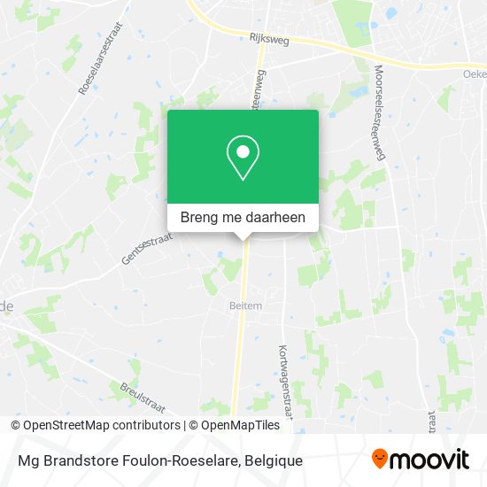 Mg Brandstore Foulon-Roeselare kaart