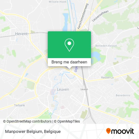 Manpower Belgium kaart
